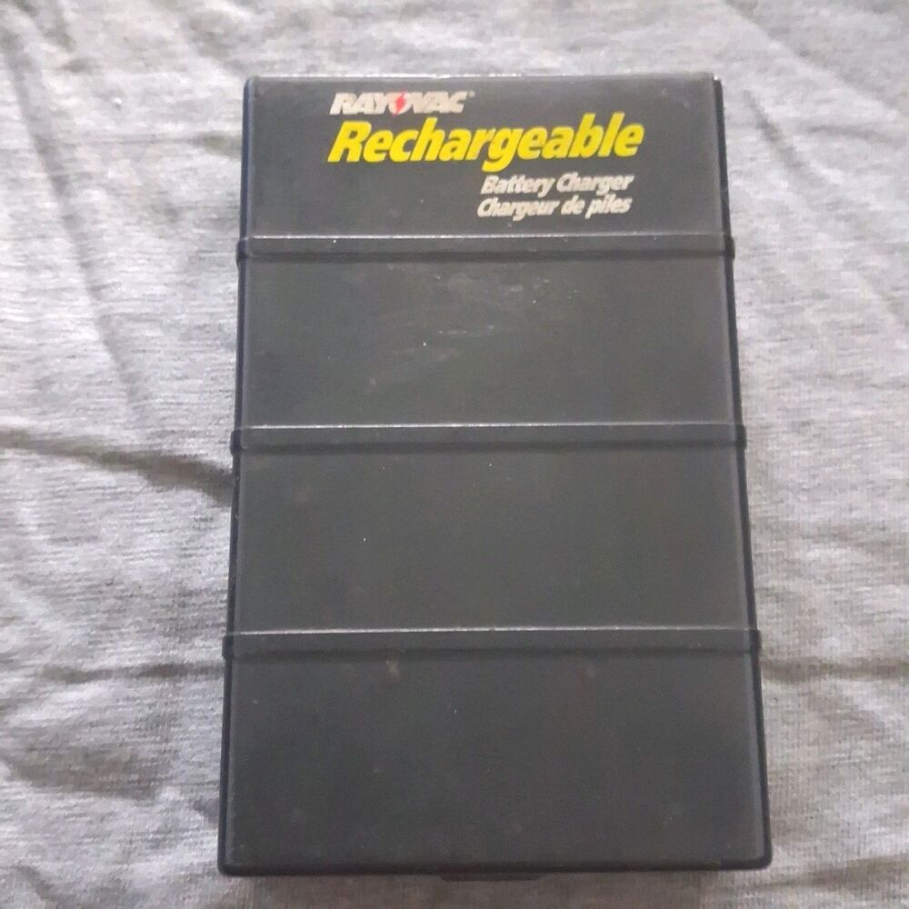 rayovac rechargeable battery charger model ps1 aa aaa nimh nicd power station